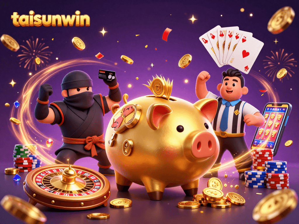 Experience thrilling gameplay at taisunwin with dynamic casino characters and vibrant elements.