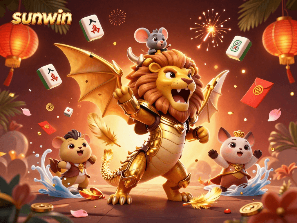 Engage with the thrilling world of sunwin and exciting mahjong tiles in a vibrant casino scene.