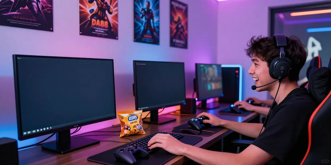 Player engaging with DA88 platform in an energetic gaming environment.